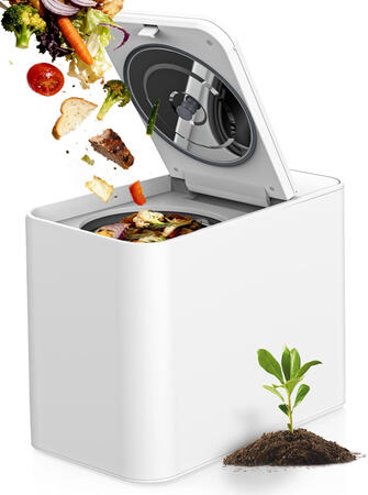 3L Electric Composter for Kitchen, Smart Compost Bin for Countertop, Auto-CleaningOdor-FreeLED Display, Turn Kitchen Waste to Dry Compost Fertilizer, IndoorOutdoor Compost Machine