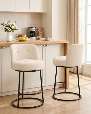 MOLENE 360° Swivel Bar Stools Set of 2