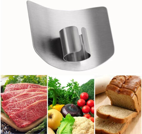 Stainless Steel Finger Guard, 2025 New Finger Protector for Cutting Food, Slicing Tool Finger Protector for Kitchen, Stainless Steel Finger Protector for Cutting, Chopping, Dicing, Slicing (2pcs)